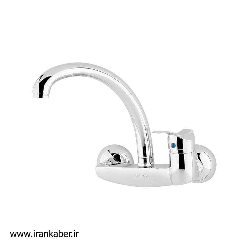 شیر ظرفشویی دیواری کروم